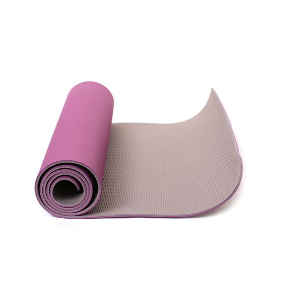 Raonfit TPE yoga mat, purple gray