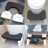 HI FINE CARE Folding Potty Stool, Bathroom Stool, Black