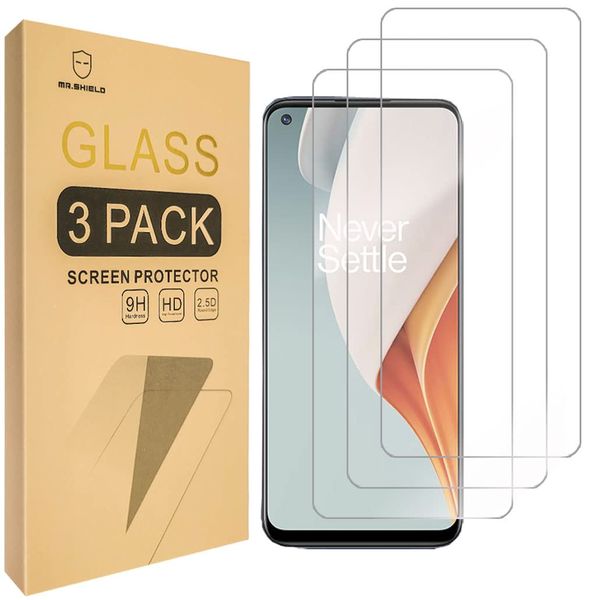 Mr.Shield Screen Protector For OnePlus (Nord N10 5G) [Tempered Glass] [9H Hardness] [3-Pack] Screen Protector
