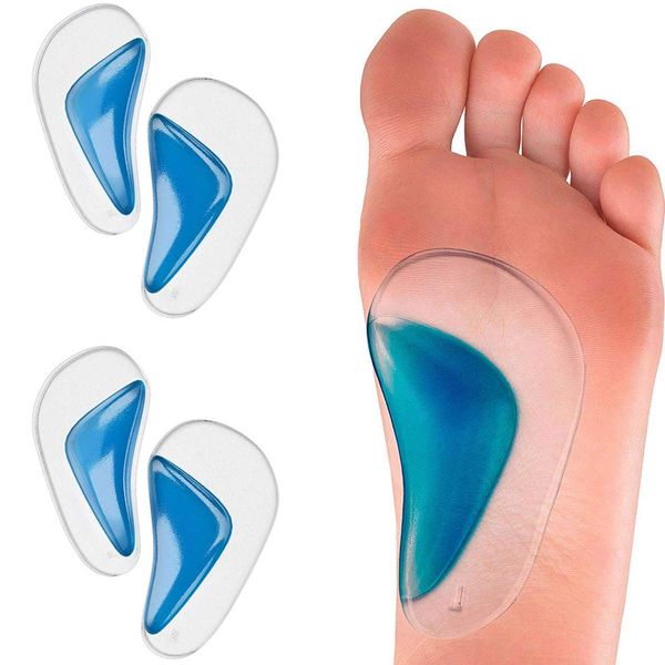 PEDIMEND Arch Support Insole for Flat Feet (2PAIR - 4PCS) - Shoe Inserts for Plantar Fasciitis - Orthotic Arch Support Insole - Relieves Pain & Reduces Pressure - Unisex - Foot Support