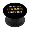 Benjamin Name Birthday Father´s Day Funny Men PopSockets Swappable PopGrip