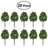 BESPORTBLE 20pcs Artificial Trees Architectural Micro 9CM Imitation Landscape Tree Model Scenery