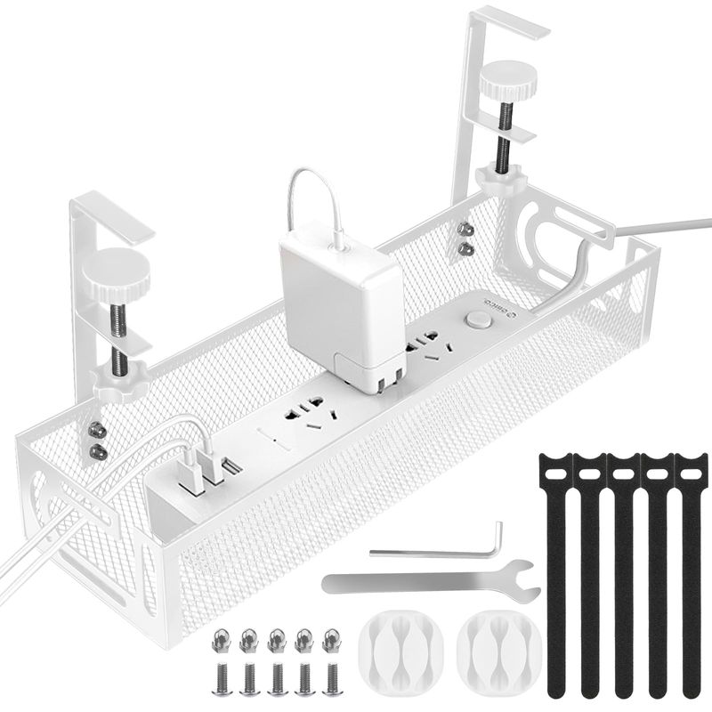 No Drill Cable Management Under Desk – Cable Holder/cable
