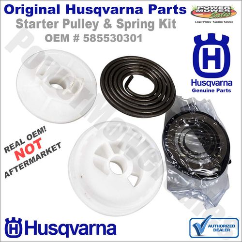 585530301 Husqvarna Starter Pulley & Spring Kit for Chainsaws Fits 128C 128L