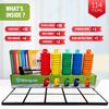 Magnetic Ten Frame Set: 4 Durable Ten-Frames + 50 Colorful Counters