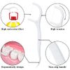 Smilcloud 200 Pcs Dental Floss Stick, Disposable Toothpicks Teeth Stick Floss Picks Tooth Picks Sticks Interdental Cleaning Tool for Travel Home Office Restaurant