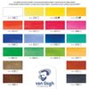 Van Gogh Watercolour plastic case set | 18 half pans + 2 x 10 ml tubes