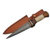 SZCO Supplies Damascus Dirk, 12.5"