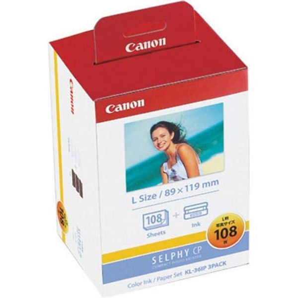 Canon 0702B001 Color Ink / Paper Set KL-36IP 3PACK