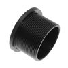 Maxmoral 2PCS Shower Drain Flange Thread Adapter 2 inch Threaded Pipe for Square Adjustable Ring Rubber Coupler Black