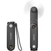 Portable Handheld Mini Fan with LED Display, 2-In-1 Personal Foldable USB Rechar
