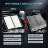 Engine Cabin Air Filter Replacement Kit CA12050 & CF11182 Compatible with 2017-2022 CR-V L4 1.5L