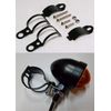 PerfecTech 1pair Metal Motorcycle Modified Turn Signal Light Indicator Mount Bracket Clamp 30-45mm