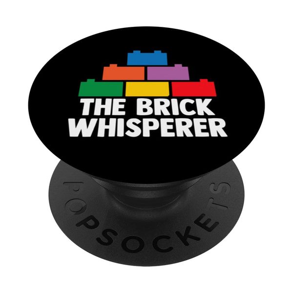 Brick Builder Funny Blocks Building Boys Kids Master Builder PopSockets Adhesive PopGrip