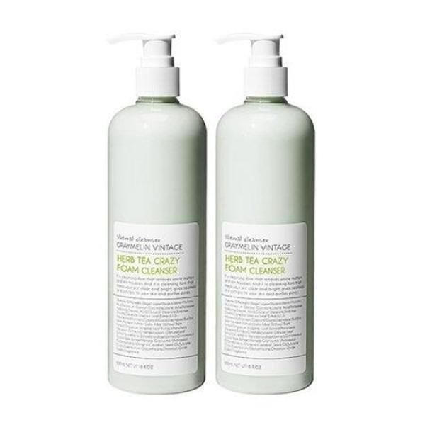 (1+1) Herbal Tea Crazy Foam Cleanser 500ml (Moisturizing) FW