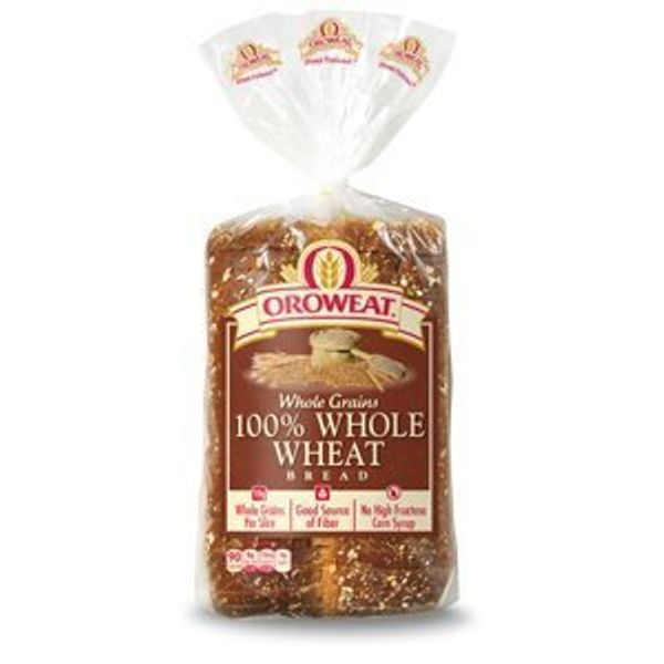 Oroweat Sliced Bread 24 Ounce Loaf (Whole Grains 100% Whole Wheat)