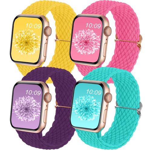 Compatible for Apple Watch Band 38mm 40mm 41mm 42mm 44mm 45mm 46mm 49mm for Women Men, Braided Sport Wristband Strap for iWatch Bands Series 10 9 8 7 6 5 4 3 2 1 SE Ultra
