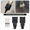 eMagTech 10er Set USB Typ A 4 Pin Stecker Adapter DIY USB Stecker Zubehör