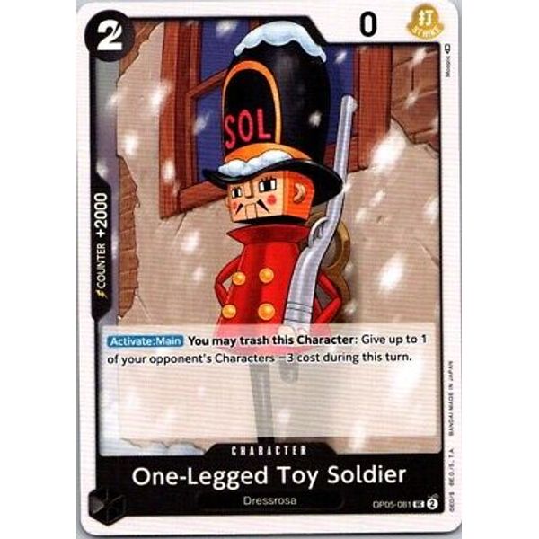 One Piece CCG One Legged Toy Soldier OP05-081 Awakening of the New Era