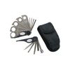 Schwinn 18 Function Multi-Tool Kit for Bikes, Durable Construction, Hex Wrenches, Box Wrenches, Socket, Spoke wrenches, Phillips and Flat Head Screwdriver, and Tire Levers (on tool body)