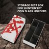 ALLGOOD Coin Slabs Storage Box Intercept Shield, for 50 Certified Coins Holders