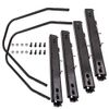 Universal Sliders Dual Locking Seat Rails Brackets Bucket Seats Reclining Pair