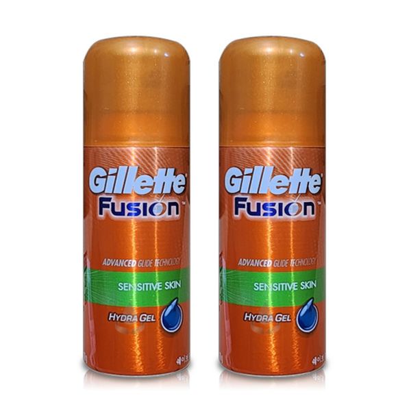 Fast delivery Gillette Fusion Hydra Mini Travel Shaving Gel 2pcs Shaving Gel Hair Removal Gel Shaving Cream 70g (gifticon included)