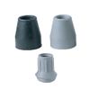 Sammons Preston Multi-Purpose Tip, Replacement Tips, Cane Tips, Walker Tips, Crutch Tips, Flat Bottom, Size 7/8", Black, Durable, Skid-Resistant Traction, Stable Cane Support Base, Single Tip