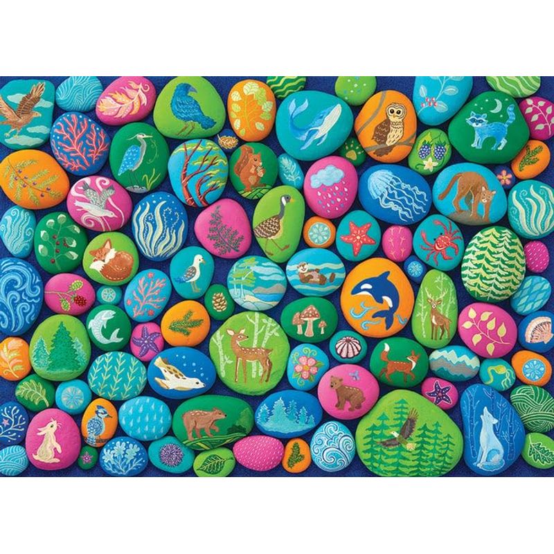 Cobble Hill 1000 Piece Easter Eggs Puzzle - Random Cut Pieces With Included Poster