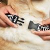 Buckle-Down 13-18" Peace Black/White Plastic Clip Collar, Wide Small