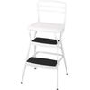 Cosco White Retro Counter Chair / Step Stool with Lift-up Seat