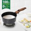 10 Pcs Non Stick Cookware Sets Pots Pans Removable Handle Stackable Cooking New