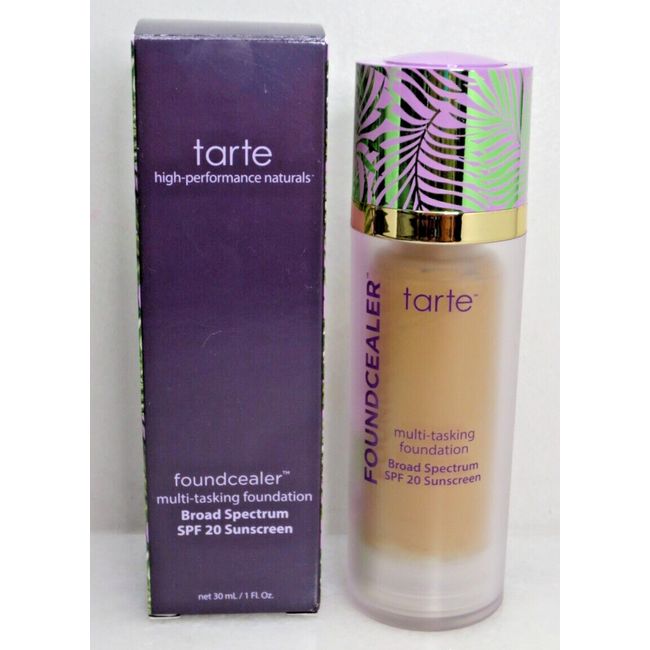 TARTE FOUNDCEALER MULTI-TASKING FOUNDATION SPF 20 - 44S TAN SAND 1 OZ BOXED