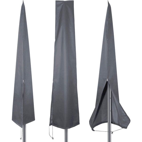 PATIO PLUS Parasol Cover, Garden Umbrella Covers 190 * 25 * 50cm Waterproof 600D Oxford Fabric PVC Coating, Grey