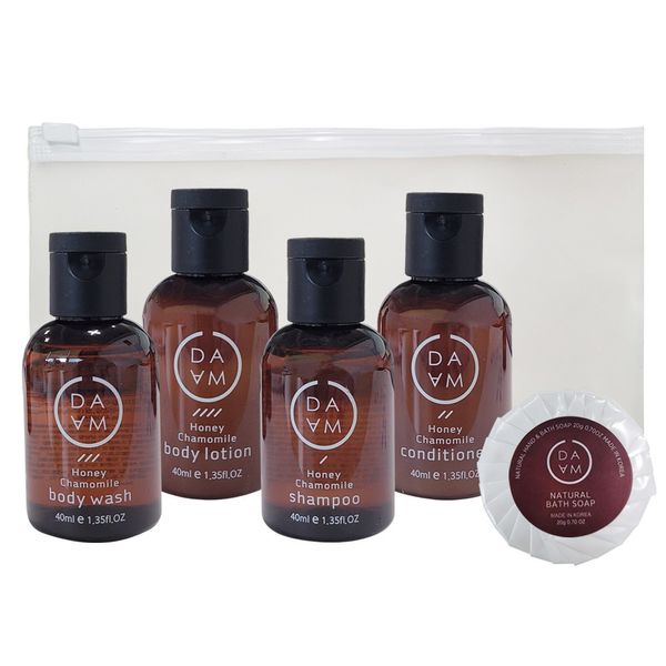 DAMA Honey Chamomile Travel 5-Piece Set Hotel Amenities