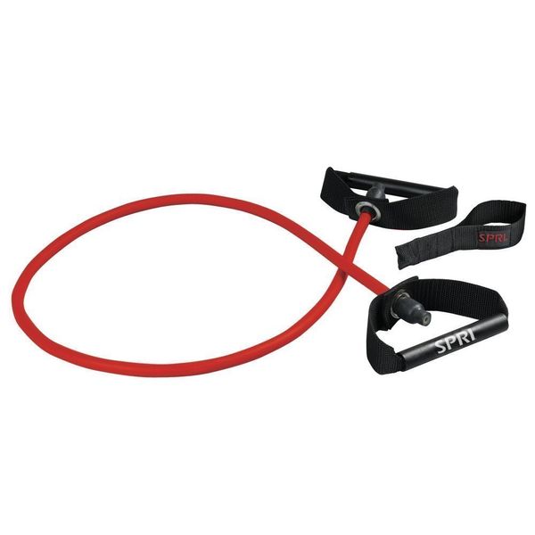 SPRI 07-71550 Xertube Resistance Band w/Door Attachment, Red, Medium