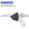 3 Pack Replacement Blades Compatible with Meridian Trimmer, Hygienic Ceramic Replacement Blades Compatible with Meridian Body Trimmer (Onyx & Sage), Black