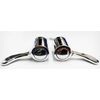 REPLACEMENT HOT & COLD LEVER 1/4" TURN MODERN TAP TOP HEAD COVERS CHROME PLATED