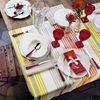 Guzzini Red 1-Piece Stainless Steel Fork - 8.07 inches