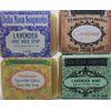 Four Handmade Lavender Goat Milk Soaps, natural cold process soap, + samples