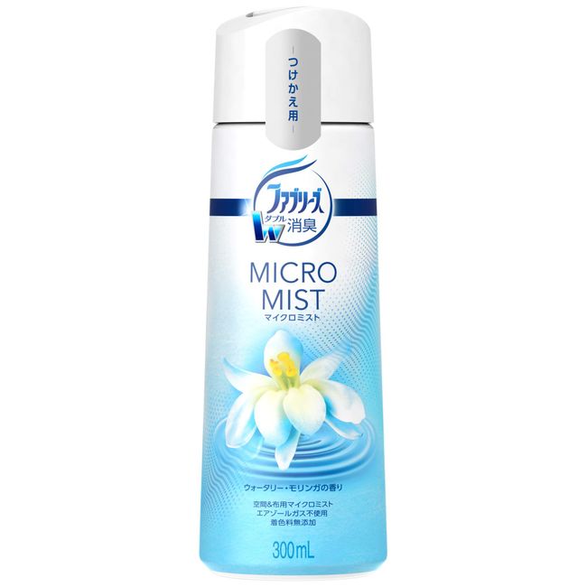 Febreze Micro Mist Deodorizing Spray for Air, Water Moringa Scent, Refill, 10.1 fl oz (300 ml)