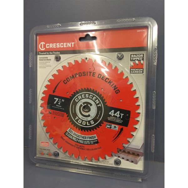 Crescent 7-1/4" x 44-Tooth Composite Decking Circular Saw Blade CSBTX-744