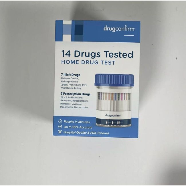 Home drug test 14 panel Results in minutes 99% accurate 7 Illicit & prescription