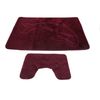 Dolphin Design 2 Piece Bath Mat & Pedestal Set (16 Colours) (See Description) (Grey)