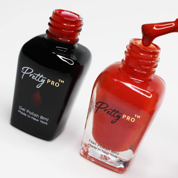 Pretty Pro - A Pretty Pair Hema Free Gel Polish & Nail Polish Duo - Hot Sauce (2 x 8ml)