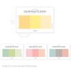 Monolike Color Palette Sticky Grid 300 C Set 4p - 30 Sheets Per Design, Sticky Notes