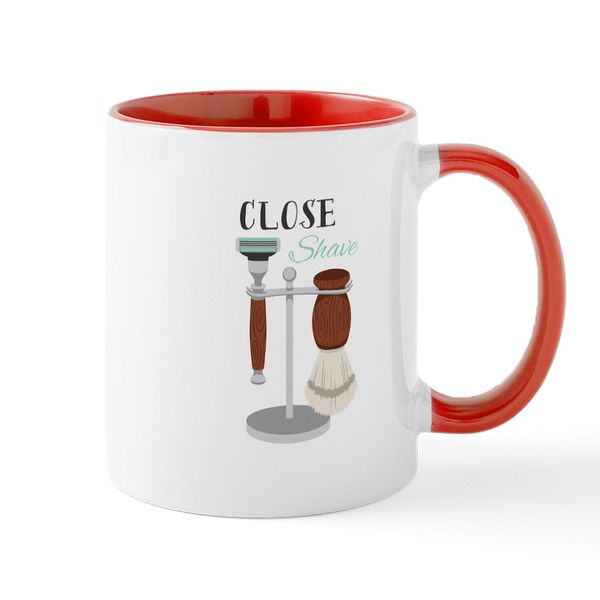 CafePress Close Shave Mugs 11 oz (325 ml) Ceramic Coffee Mug