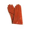 Ladies Real Leather Stripe Detail Gloves (MEDIUM, RED)