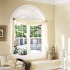 PROTINT WINDOWS Precut Pattern Texture Arched Window Film Shade, Self Adhesive Static Cling, 27 inches Diameter