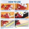 Table Saw Miter Gauge Adjustable Multi-Angle Track Saw Guide Square Right Angle Guide Angle Stop for Makita Festool DeWalt Guide Rail